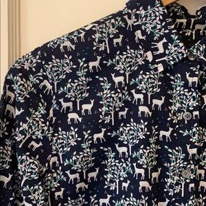 J. Crew Shimmery Woodland Pop-over